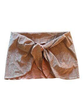 MONDAY Swimwear St. Barth's Skirt in Black Crinkle